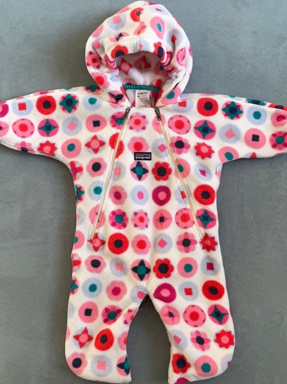 Cozy Patagonia Synchilla Fleece Bunting Suit Bag - Baby Infants Size 3M
